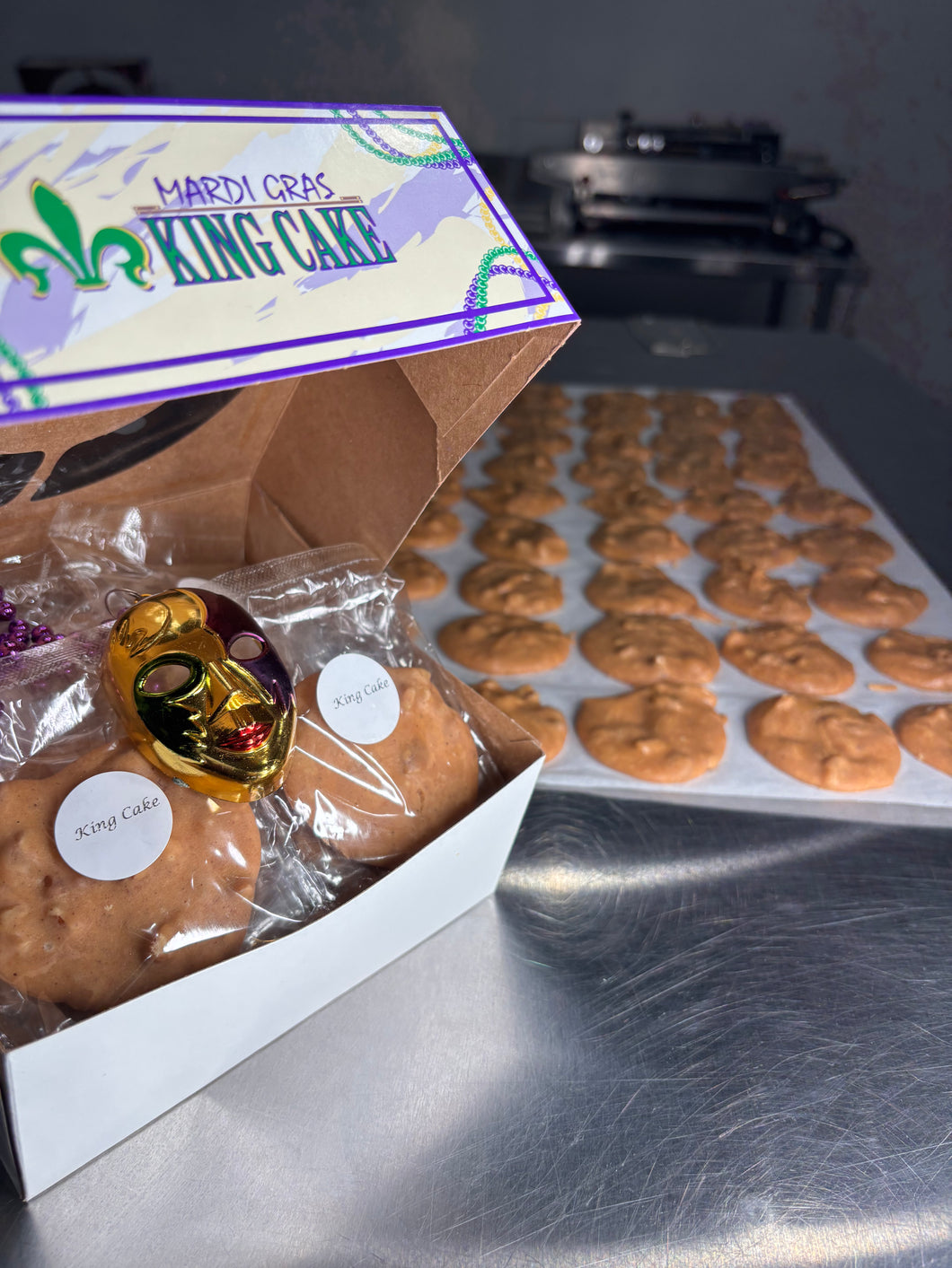 One dozen of King Cake flavored Pralines