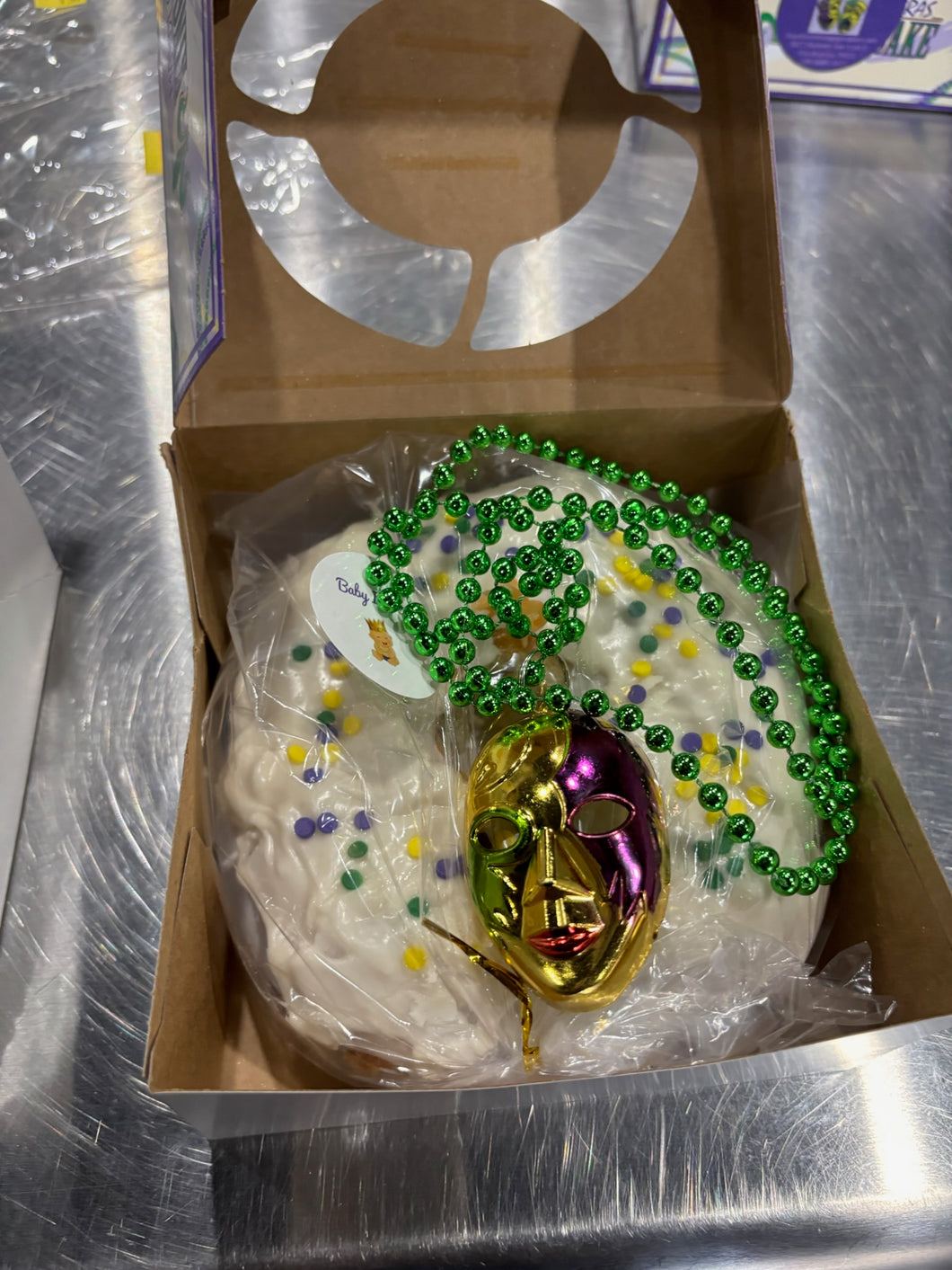 Mini King Cake and Praline box